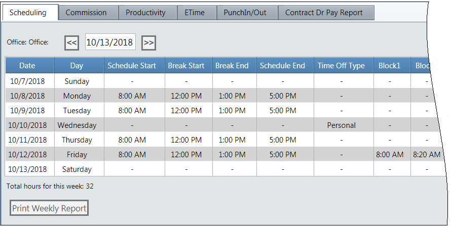 Schedule Inconsistencies and Long Work Hours